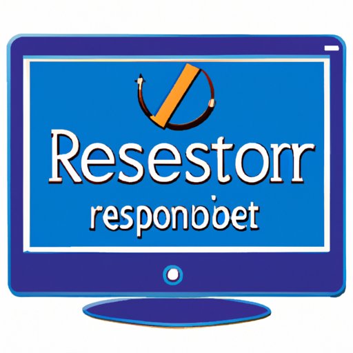 Use System Restore or Recovery Tool