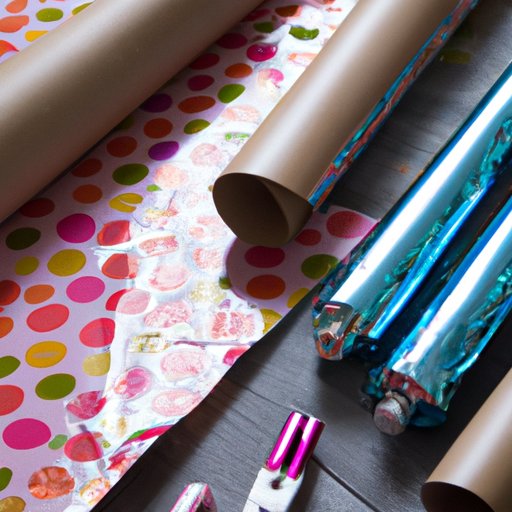 Create Your Own Wrapping Paper with Craft Supplies