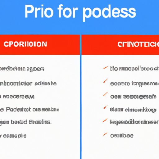 Overview of Pros and Cons