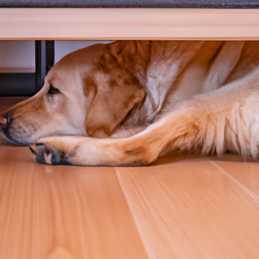 How to Tell if Your Dog Is Comfortable and Content Sleeping Under the Bed