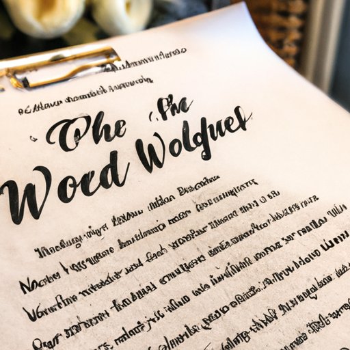 A Guide to Writing Your Own Wedding Vows