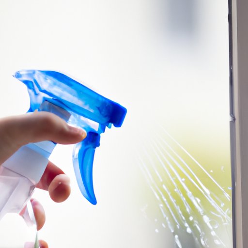 Use Window Cleaner or Vinegar and Water