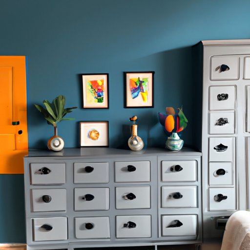 8 Colorful Cabinet Ideas to Match Gray Walls