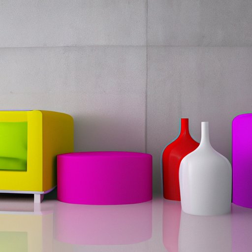 Brightening Up a Gray Room with Colorful Furniture