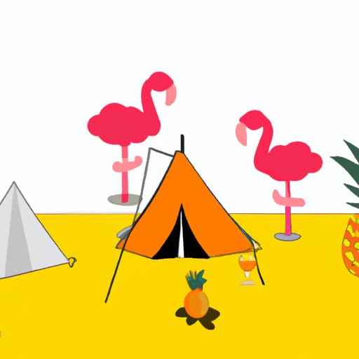Definition of Flamingos and Pineapples in Camping