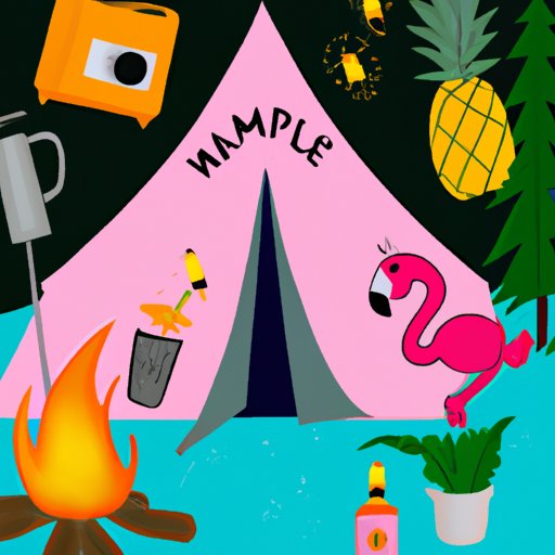 How to Incorporate Flamingos and Pineapples into Your Next Camping Trip