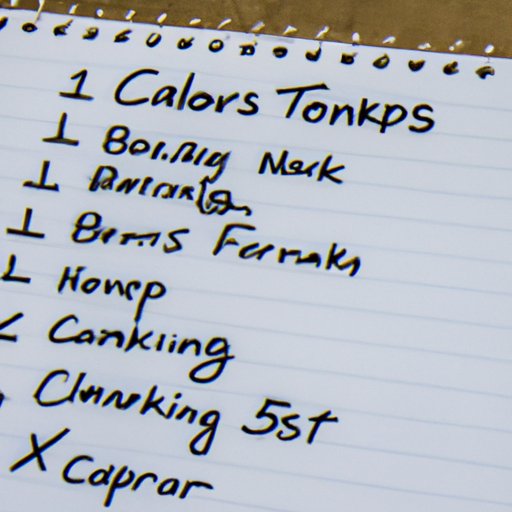  Making a Checklist: What You Need to Go Camping 