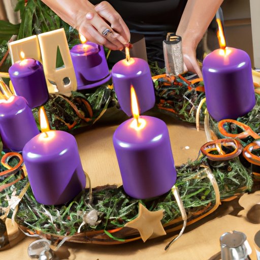 Crafting an Advent Wreath and Lighting the 4 Candles