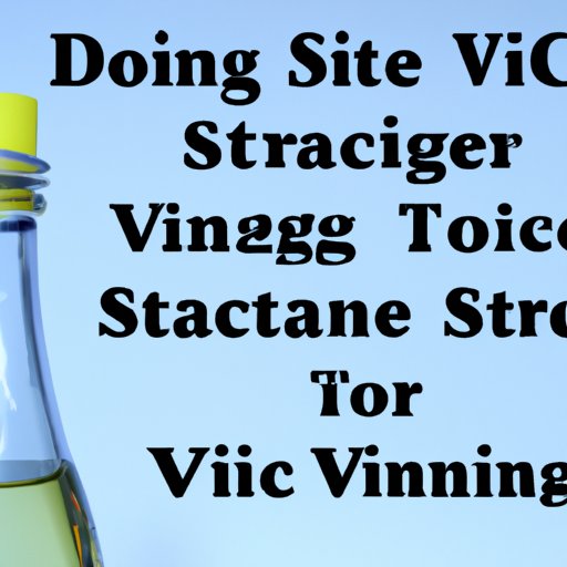 How Vinegar Can Help Soften Fabric and Reduce Static Cling