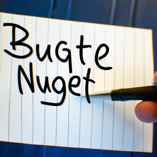 Create a Budget and Stick to It