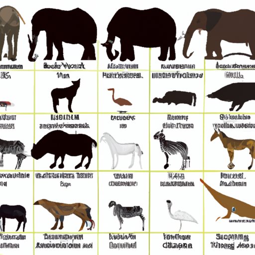 A Comparison of the Largest Land Animals