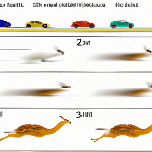 Comparison of the Speed of the Second Fastest Animal to Other Animals