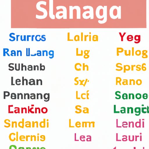 Ranking the Most Widely Spoken Languages