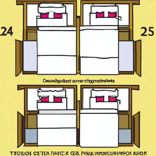 Comparison of Standard Twin Bed to King Size When Two Twin Beds Are Put Together