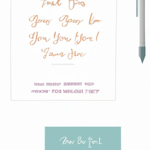 Ideas for Writing Meaningful Wedding Thank You Cards