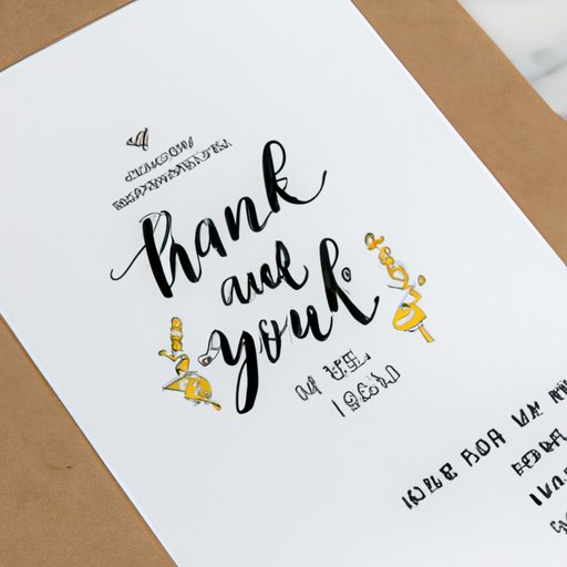 How to Write the Perfect Wedding Thank You Card: Tips and Tricks
