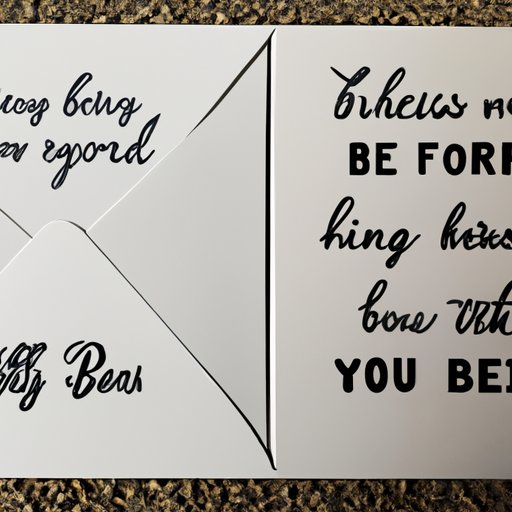 Unique Ways to Put Your Best Wishes into Words on a Wedding Card