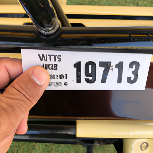 Using the Serial Number on Your Golf Cart to Identify Its Model Year