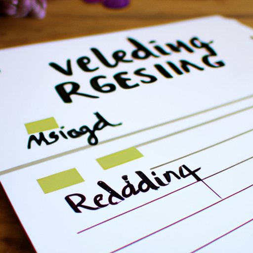 Why Planning Ahead is Essential for Setting a Wedding RSVP Deadline