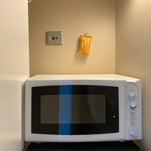 Utilizing Wall Space to Place a Microwave in a Small Kitchen