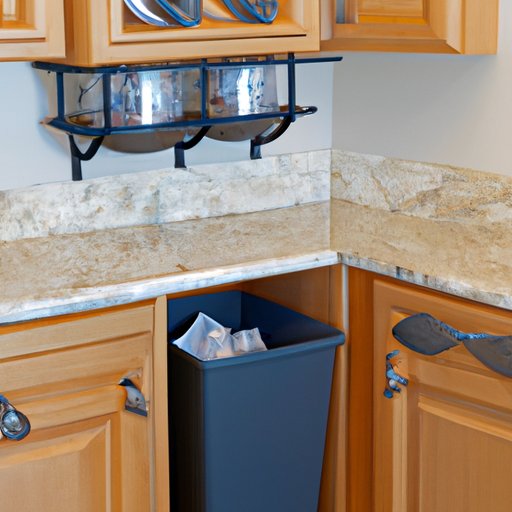 Strategies for Concealing a Trash Can in Kitchen Cabinets