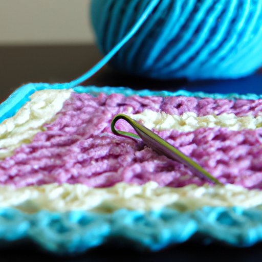 How to Block a Crochet Blanket: Stitch Marker, Single Crochet, Contrasting Color, Slip Stitch & Shells