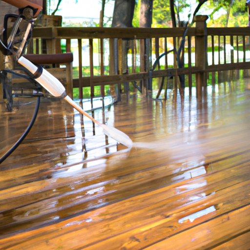 How to Clean a Deck Without a Pressure Washer