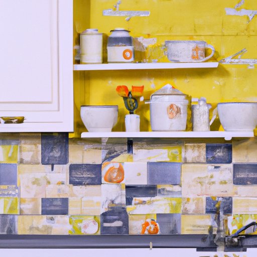 How to Decorate Kitchen Walls: Wallpaper, Shelves, Artwork, Paint Effects, and Tile Installations