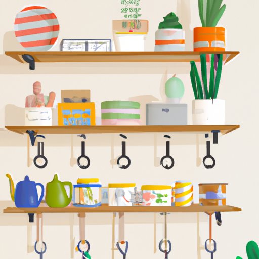 How to Decorate Kitchen Shelves: Utilizing Containers, Arranging by Color, and Incorporating Plants