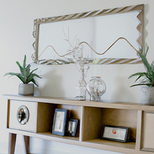 Decorating Your TV Stand: Tips on How to Incorporate Wall Art, Greenery, Bookshelves, Mirrors, Collectibles and Lighting