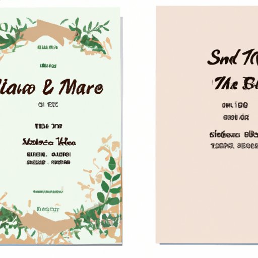 How to Make Wedding Invitations: A Step-by-Step Guide
