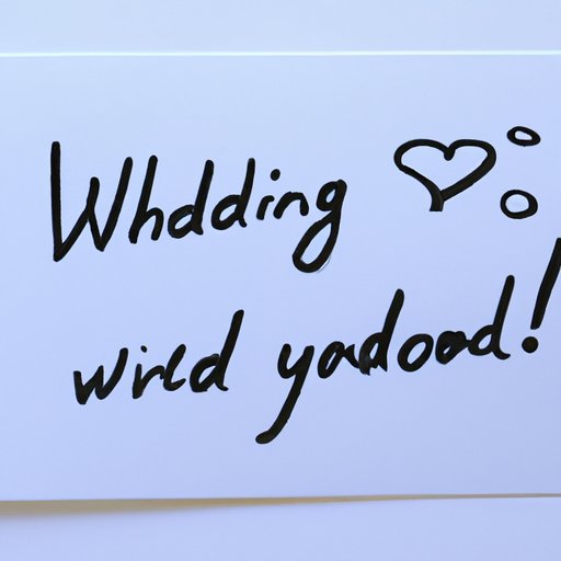 What to Put in a Wedding Card: A Comprehensive Guide