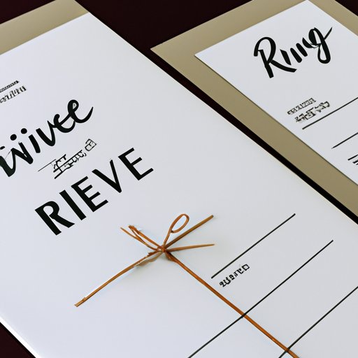 When Should Guests RSVP By for a Wedding? Tips to Set an Appropriate Deadline